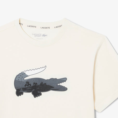 LACOSTE Sport Ultra Dry Landscape Crocodile T-Shirt Mens Apparel